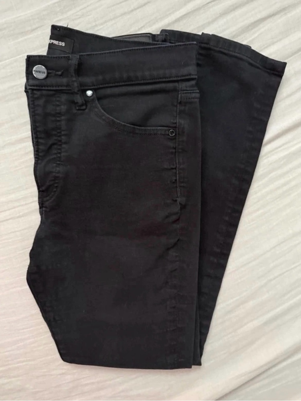 Express skinny mid rise 6R black pants
